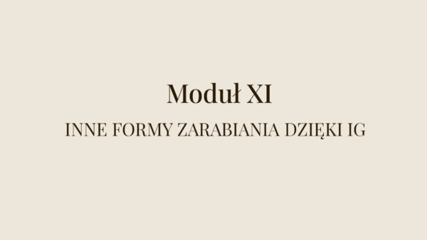 Szkolenie Moduł 11